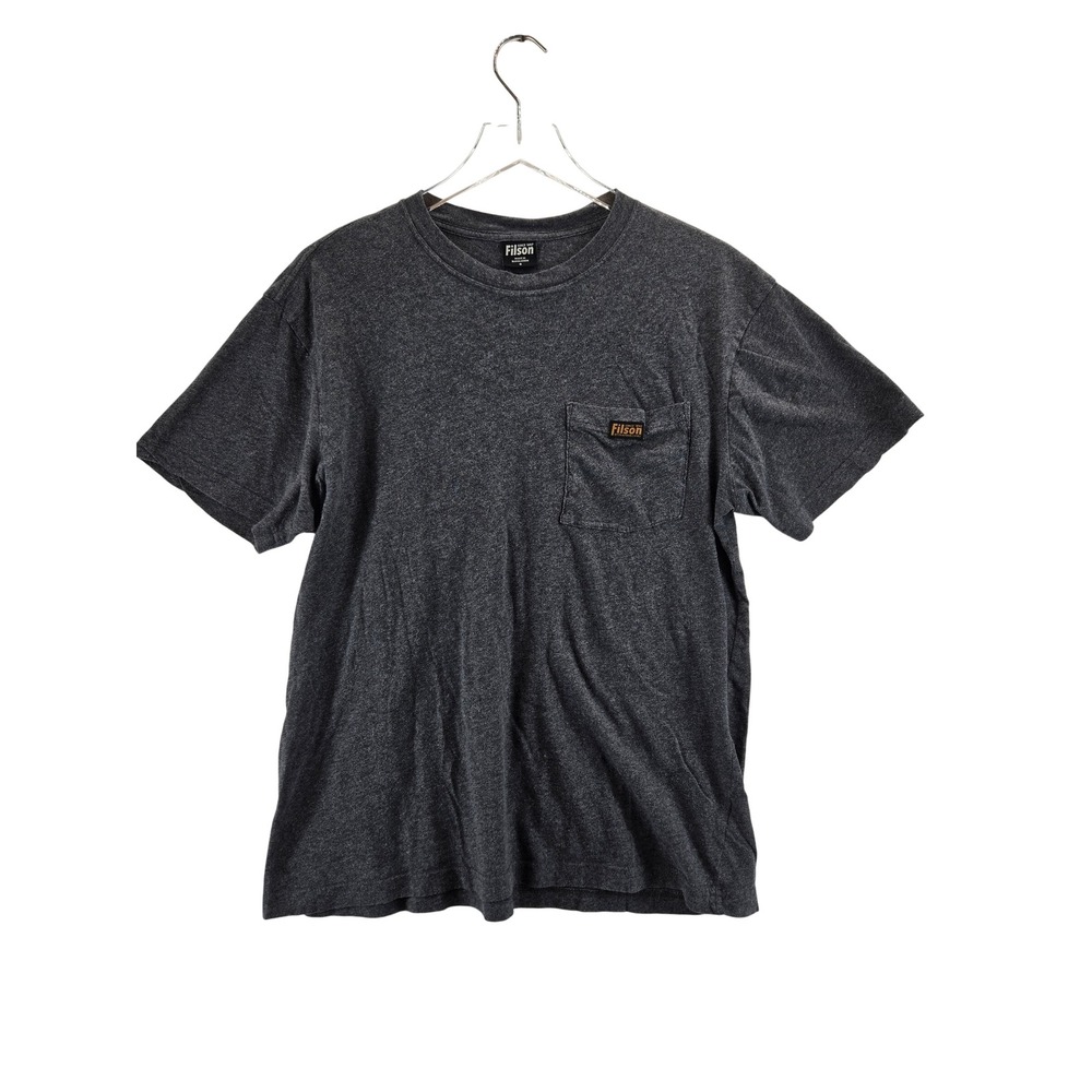 Filson Outfitter Pocket T-Shirt Mens Small Charcoal Gray Short Sleeve Workwear